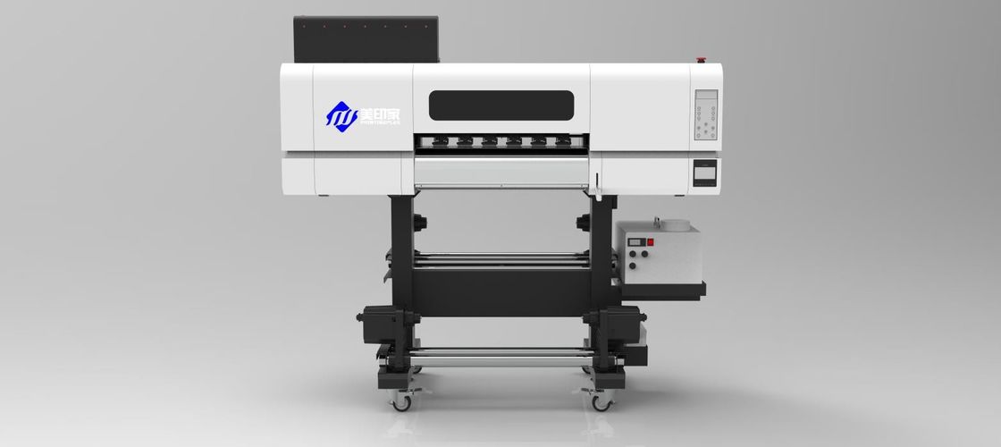 Impresora UV DTF de 1800 DPI para calentamiento de rodillos con tinta UV de 1500 ml para impresión en blanco CMYK