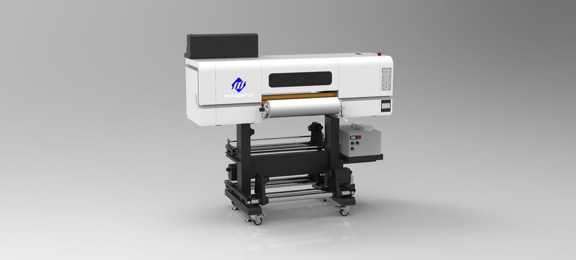 Impresora UV DTF de 1800 DPI para calentamiento de rodillos con tinta UV de 1500 ml para impresión en blanco CMYK